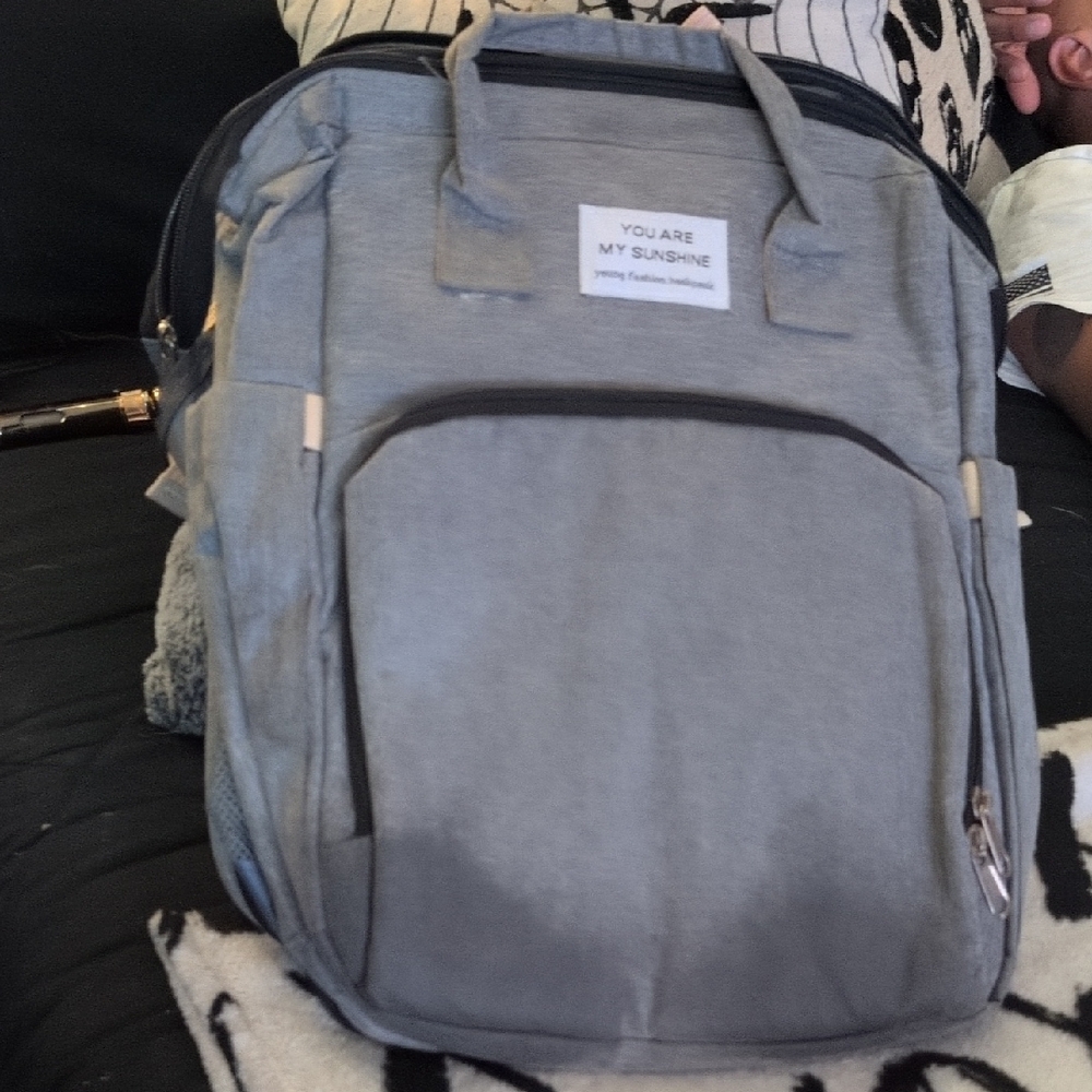 Gray Backpack by